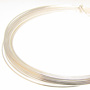German Bead Wire by The Beadsmith Silver 22 Gauge Qty: 10 Meters