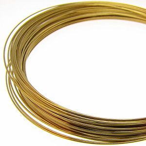 German Bead Wire by The Beadsmith Brass 24 Gauge Qty: 12 Meters