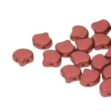 Load image into Gallery viewer, Czech Ginkgo Beads 7.5mm Bronze Fire Red Qty: 10g
