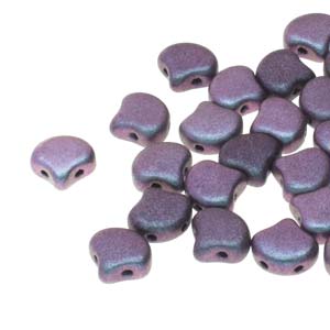 Czech Ginkgo Beads 7.5mm Polychrome Mixed Berry Qty: 10g