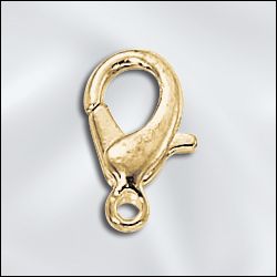 Gold Plated Lobster Clasps 12.5mm Qty:5