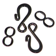 Gunmetal Hook and Eye Clasp Quantity:10