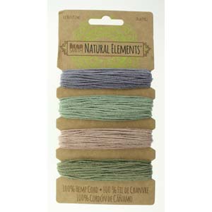 Hemp Vintage Colors Card by The Beadsmith 1mm 20lb Qty:120 feet