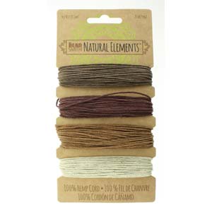 Hemp Bronze Shades Colors Card by The Beadsmith 1mm 20lb Qty:120 feet