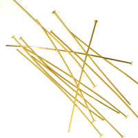 Gold Plated Headpins 2in 20 Gauge Qty:100