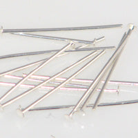 Silver Plated Headpins 2in 20 Gauge Qty:100