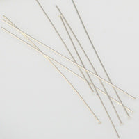 Silver Plated Headpins 2in 24 Gauge Qty:100