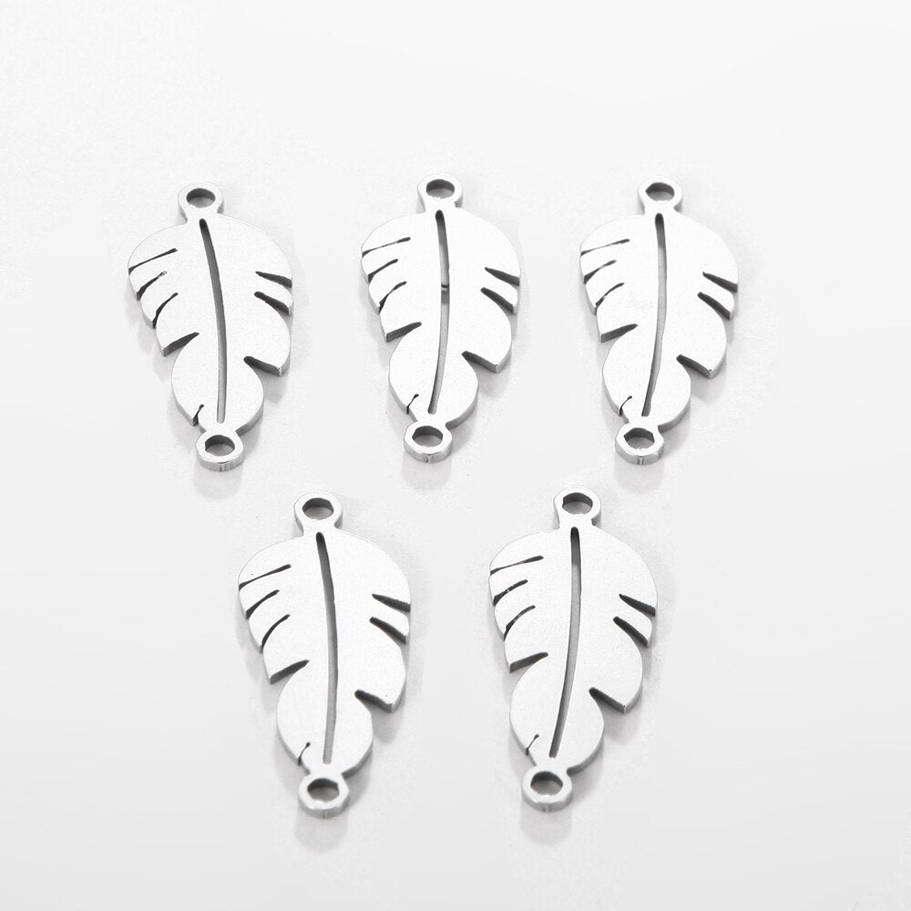 Stainless Steel Tropical Leaf Connector Qty:1