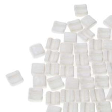 Load image into Gallery viewer, Fixer Beads 8x7mm Horizontal Holes Chalk White Luster Qty:20
