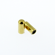 Gold Color Cord End Caps 2mm ID Qty:2