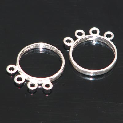 Sterling Silver Beadable Ring 4 Rings Size 9 *D* Qty:1