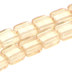 Czech Tile Beads 6mm Champagne Luster Qty:25 Strung