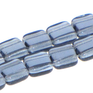 Czech Tile Beads 6mm Montana Blue Qty:25 Strung