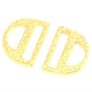 Miyuki Findings D-Shaped Strap 17.5x13mm Matt Gold Qty:2
