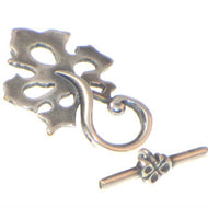 Antique Silver Toggle Leaf 22mm Qty:1