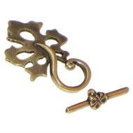Antique Brass Toggle Leaf 22mm Qty:1