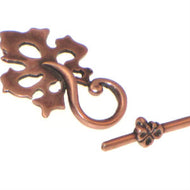 Antique Copper Toggle Leaf 22mm Qty:1
