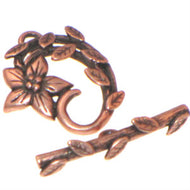 Antique Copper Toggle Jasmine Star 18mm Qty:1