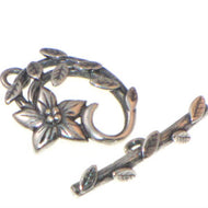 Antique Silver Toggle Jasmine Star 18mm Qty:1