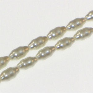 Glass Pearl Freshwater Style 4x8 Off White Qty:16