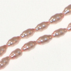 Glass Pearl Freshwater Style 4x8 Lt. Pink Qty:16