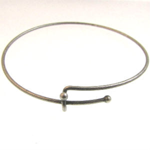 Adjustable Metal Bracelet 63mm Antique Silver Qty:1
