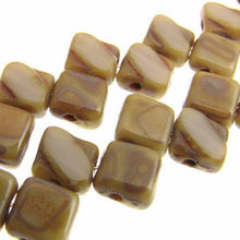 Load image into Gallery viewer, Czech Silky Beads 6mm Opaque Grey Travertine Two-Cut Qty:40 strung
