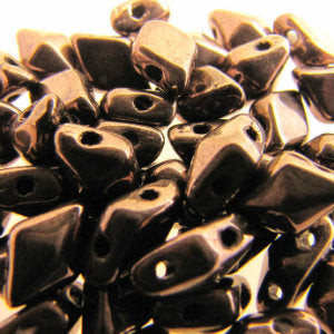 Czech DiamonDuos 5x8mm Chocolate Bronze Qty:5g