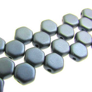 Czech Honeycomb Beads 6mm Pastel Petrol Qty:30