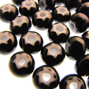 Czech Seed Beads 32/0 Cornelian Star Black Qty: 20g
