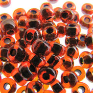 Czech Seedbeads 6/0 Topaz Green Lined Qty:Approx. 23g