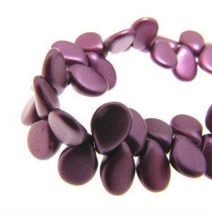 Czech Pip Beads by Preciosa 5x7mm Purple Pastel Pearl Qty:69 strung