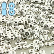 Czech Infinity Beads 4x8mm Crystal Full Labrador Qty:10 grams