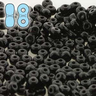 Czech Infinity Beads 3x6mm Jet Qty:10 grams