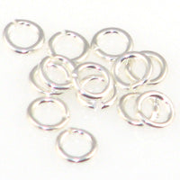 Silver Plated Jump Rings Open 4mm OD Quantity:100