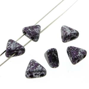 Czech Khéops Beads 6mm Tweedy Violet Qty:10g