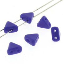 Load image into Gallery viewer, Czech Khéops Beads 6mm Opaque Sapphire Qty:10g
