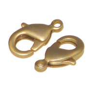 Gold Matte Lobster Clasps 12mm Quantity:10