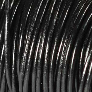 Leather Cord 1.5mm Black Qty:1yd