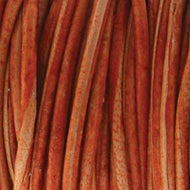 Leather Cord 1.5mm Orange (Natural Dye) Qty:1yd