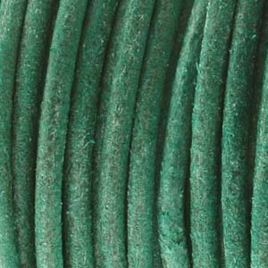 Leather Cord 1.5mm Antique Turquoise (Natural Dye) Qty:1yd