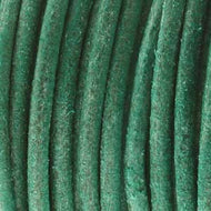 Leather Cord 1.5mm Antique Turquoise (Natural Dye) Qty:1yd