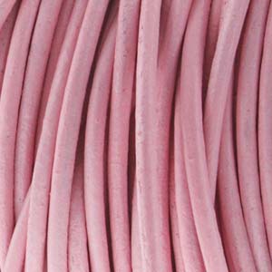 Leather Cord 1.5mm Light Pink Qty:1yd