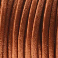 Leather Cord 1.5mm Metallic Copper Qty:1yd