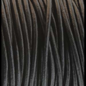 Leather Cord 1.5mm Metallic Gunmetal Qty:1yd