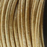 Leather Cord 1.5mm Metallic Gold Qty:1yd