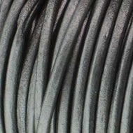 Leather Cord 1.5mm Metallic Grey Qty:1yd