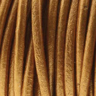 Leather Cord 1.5mm Metallic Indian Sun Qty:1yd