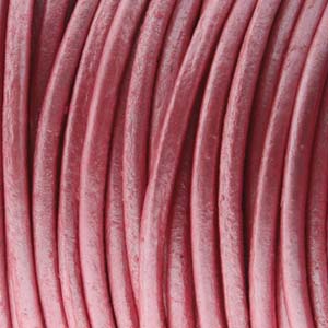 Leather Cord 1.5mm Metallic Mystique Pink Qty:1yd