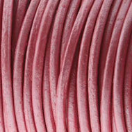 Leather Cord 1.5mm Metallic Mystique Pink Qty:1yd